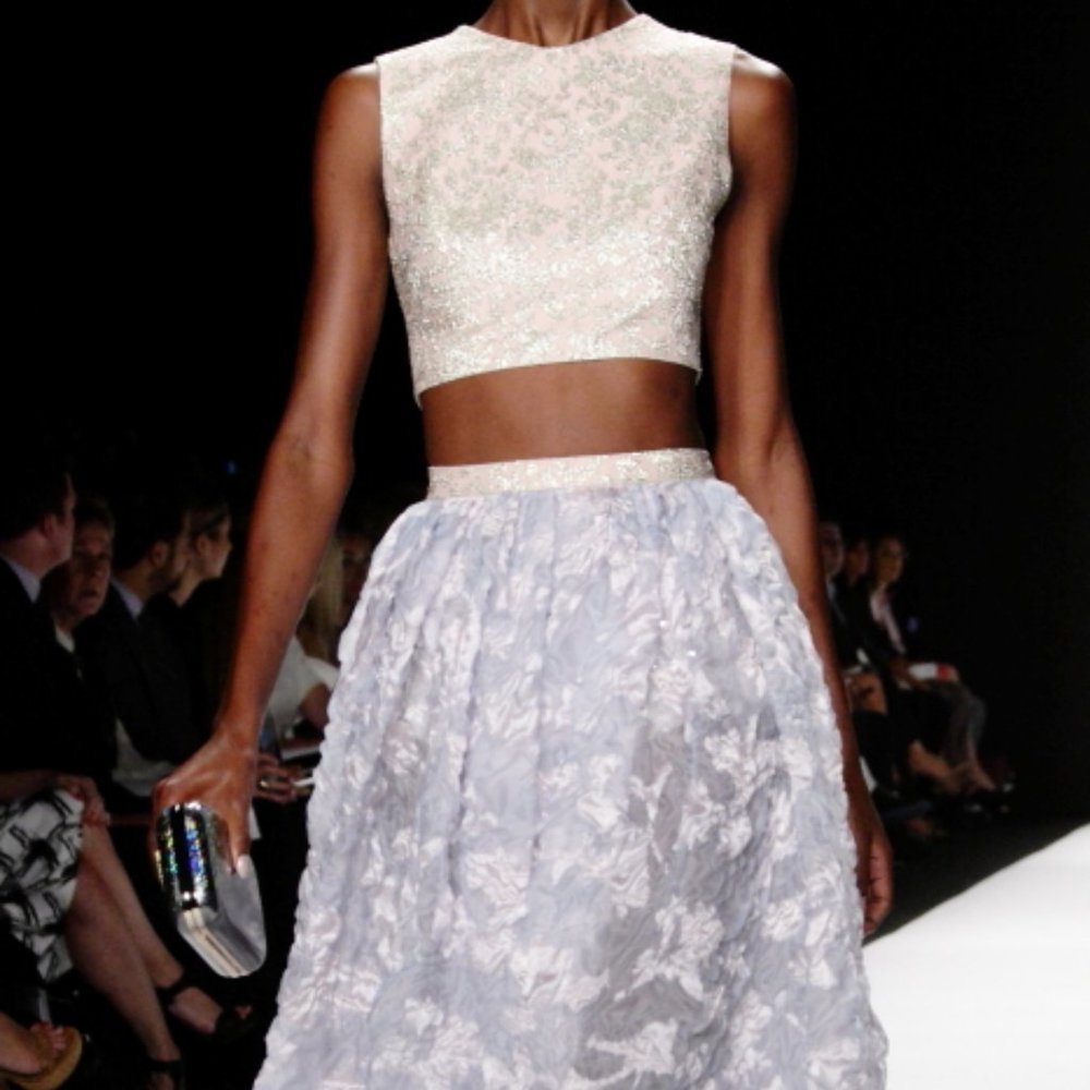 BADGLEY MISCHKA COUTURE Organza and Brocade Gown or Alternative Wedding Dress
